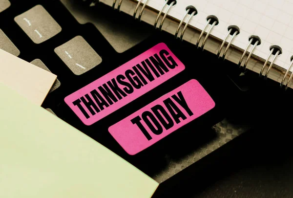 Konceptvisning Thanksgiving Business Approach Tacksam Erkännande Fördelar Gynnar Särskilt Gud — Stockfoto