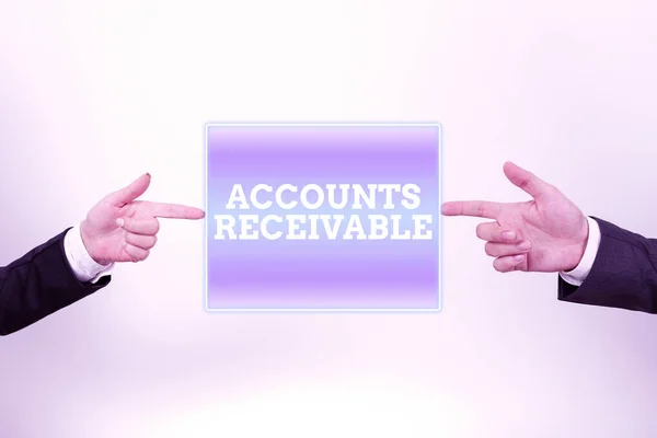 Concereptual Display Accounts Receiable Business Overview Legal Claim Payment Money — 스톡 사진