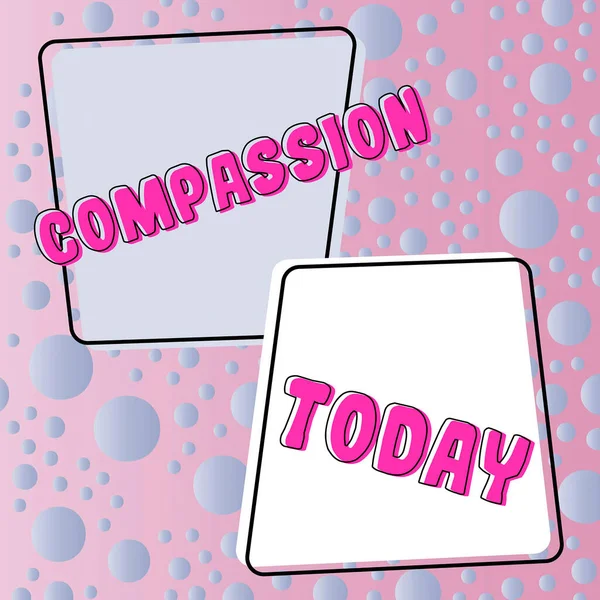 Zarejestruj Wyświetlanie Współczucia Koncepcja Biznesowa Empatia Troska Ból Lub Nieszczęście — Zdjęcie stockowe