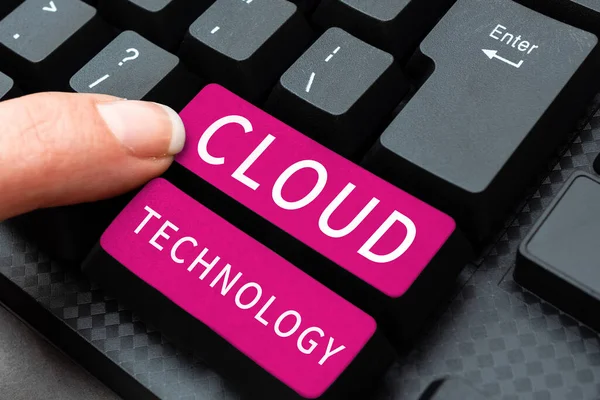 Cloud Technology Business Showcase Demand Available Computer System Resources — 스톡 사진