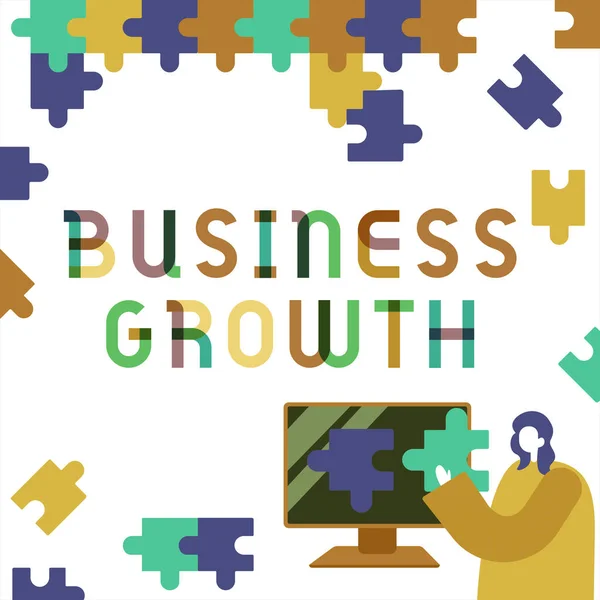 Texto Que Mostra Inspiração Crescimento Negócio Negócio Mostra Uma Fase — Fotografia de Stock