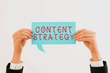 El yazısı işareti İçerik Stratejisi, İçeriğin planlanması ve yönetimine ilişkin sözcük