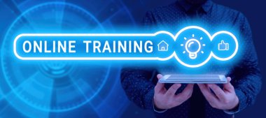 El yazısı işareti Çevrimiçi Eğitim, Belli beceriler üzerine yazılmış sözcük sadece internette öğretilir ve ulaşılabilir