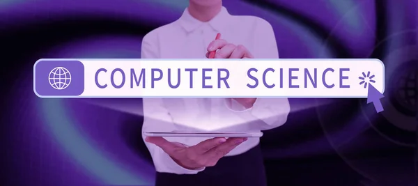Inspiração Mostrando Sinal Ciência Computação Palavra Escrito Estudo Hardware Computador — Fotografia de Stock