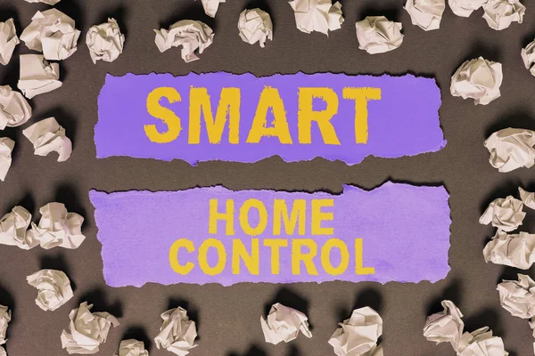 Kézírás Szöveg Smart Home Control Word Internet Things Technology Automation — Stock Fotó
