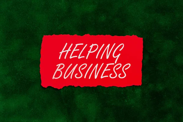 Inspiracja Pokazująca Znak Pomaganie Biznesowi Podejście Biznesowe Poprawiające Pewną Miarę — Zdjęcie stockowe
