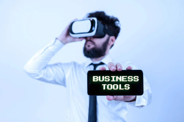 Инструменты Бизнеса Обзор Бизнеса Маркетинговые Методы Процессы Технологии Использования — стоковое фото