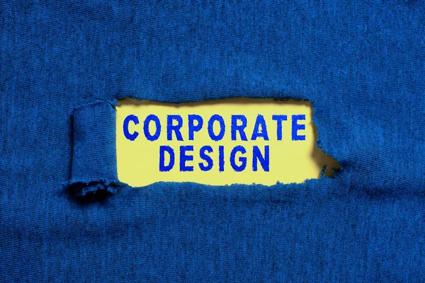 Inspiración Mostrando Signo Diseño Corporativo Foto Conceptual Diseño Gráfico Oficial — Foto de Stock