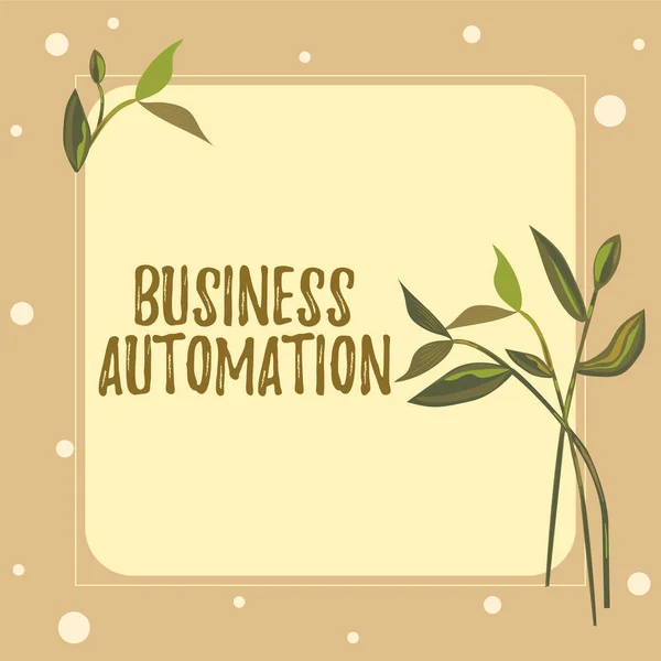 Konzeptionelle Anzeige Business Automation Geschäftsidee Für Die Digitale Transformation Vereinfacht — Stockfoto