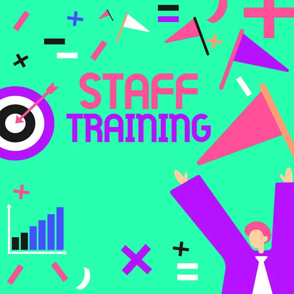 Handschrift Tekst Personeel Training Business Aanpak Programma Dat Helpt Medewerkers — Stockfoto