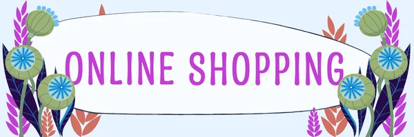 Handskrift Text Online Shopping Affärsidé Handel Som Låter Konsumenten Köpa — Stockfoto
