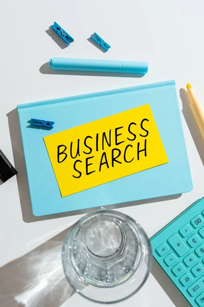 Tekst Teken Tonen Business Search Business Idee Handeling Van Het — Stockfoto