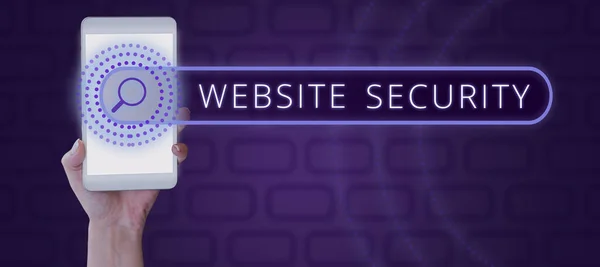 Ispirazione Mostrando Segno Sicurezza Del Sito Web Concetto Aziendale Componente — Foto Stock