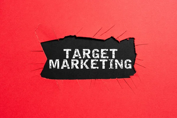 Handschrift Zeichen Target Marketing Business Ansatz Audienzziel Ausgewählte Kunden Kunden — Stockfoto