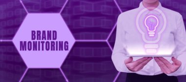Marka saygınlığını etkin bir şekilde izlemek için Brand Monitoring, Internet Concept süreci sunan metin başlığı