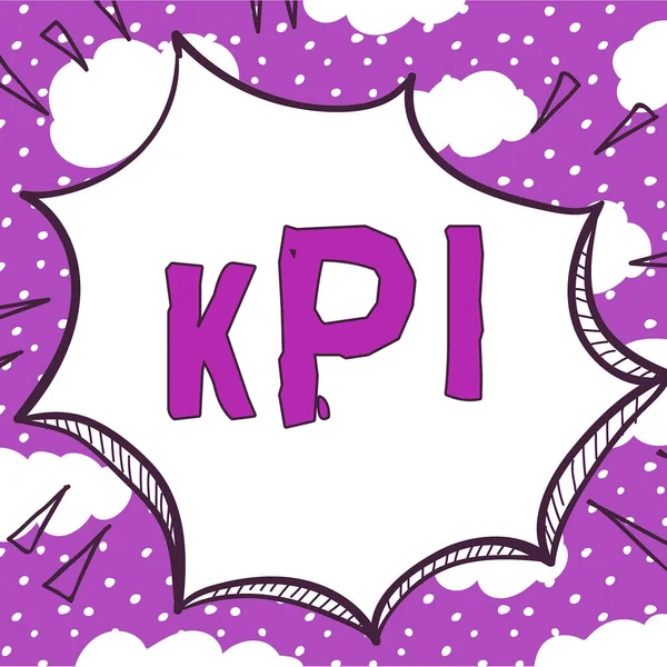 Εγγραφή Εμφάνισης Κειμένου Kpi Word Για Δείχνει Πόσο Αποτελεσματικά Εταιρεία — Φωτογραφία Αρχείου