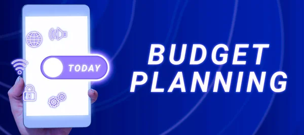 Tekst Met Inspiratie Budget Planning Business Idee Proces Van Het — Stockfoto