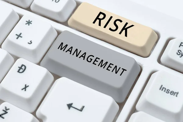 Konzeptionelles Risikomanagement Konzept Zur Bewertung Und Kontrolle Zukünftiger Bedrohungen Für — Stockfoto