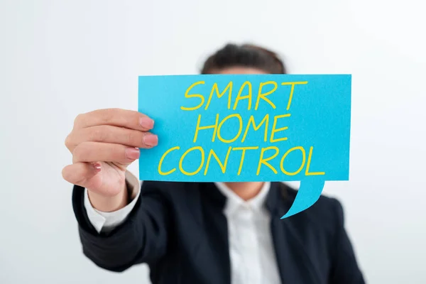 Text Som Visar Inspiration Smart Home Control Konceptuell Bild Internet — Stockfoto