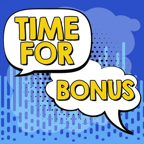 Текст Показывающий Вдохновение Time Bonus Business Concept Limited Exclusive Offer — стоковое фото