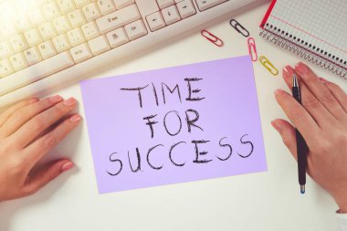 Başarı için el yazısı zamanı, iş dünyası sergisi finansal pazarlama bankacılık reklam ağı