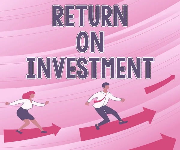 Yatırımın Dönüşü Fikri Finansal Rapor Veya Yatırım Risk Analizinin Incelenmesi — Stok fotoğraf