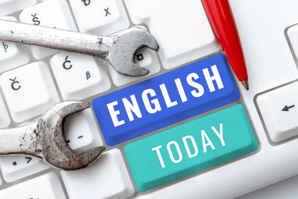 Konceptuell Visning Engelska Word Skrivet Möjlig Kommunikation Mellan Länder Det — Stockfoto