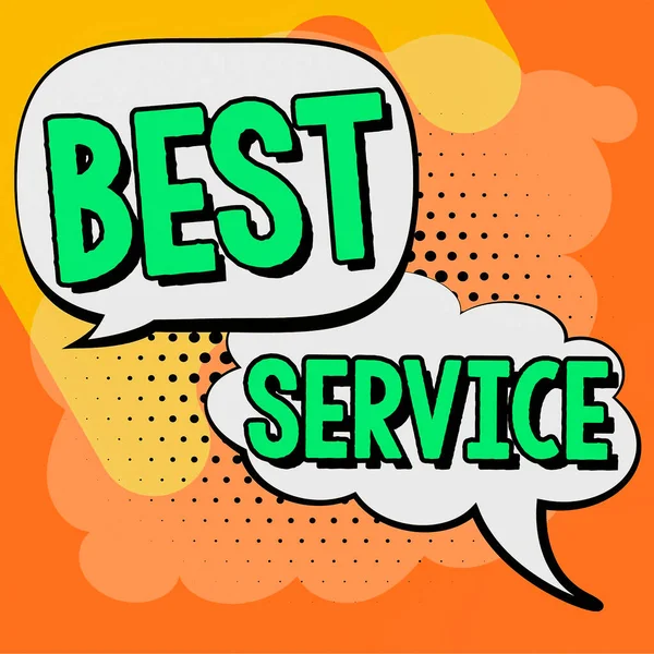 Tekst Met Inspiratie Best Service Business Overview Finest Reviewed Assistance — Stockfoto