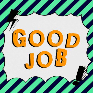 Metin gösterimi iyi iş yaklaşımı, iş yaklaşımı birini çabalarından dolayı cesaretlendirir kazanması ya da başarması için.