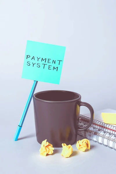 Text Showing Inspiration Payment System Word Different Transaction Method Allowing — Stock Photo, Image