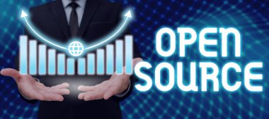 Açık Kaynak, İnternet Konsepti sunan metin başlığı değiştirilebilir ve geliştirilebilir kaynak kod içerir