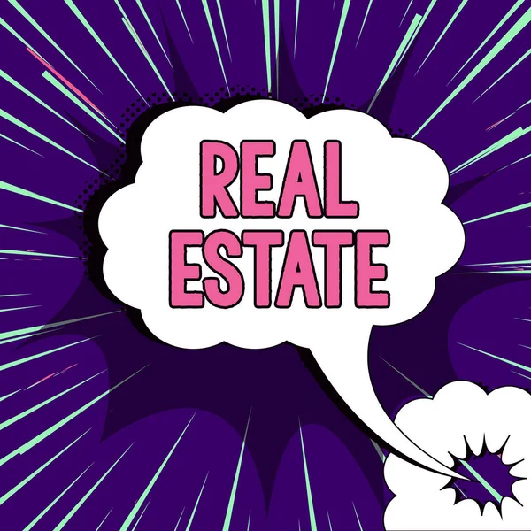 Text Zobrazující Inspiraci Real Estate Byznys Vitrína Celkový Majetek Skládající — Stock fotografie
