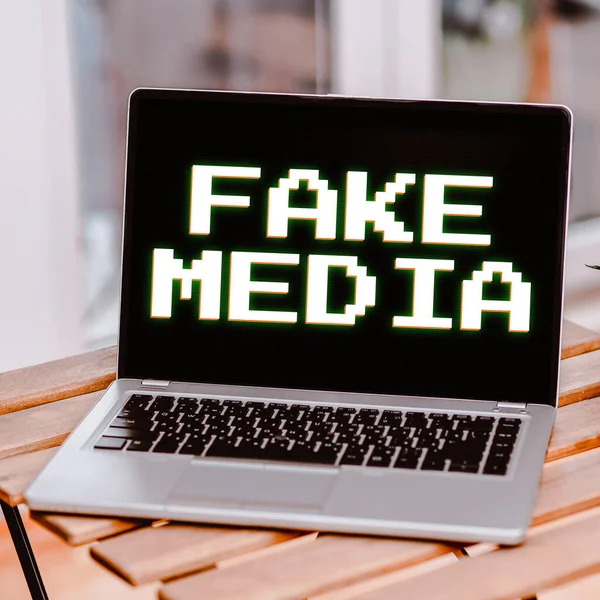 Concerepeption Fake Media Business Approach Formation — 스톡 사진