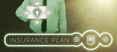 İlham veren Sigorta Planını gösteren metin, iş genel görünümü bir işçinin karşılandığı risk yönetimini içerir