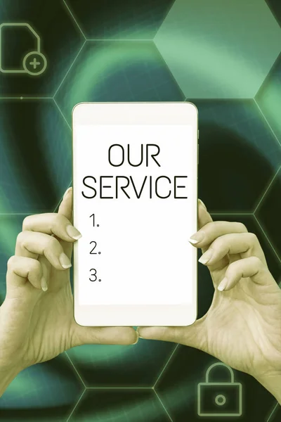 Unser Service Geschäftsübersicht Hilfe Für Die Öffentlichkeit Mit Bestimmten Fähigkeiten — Stockfoto