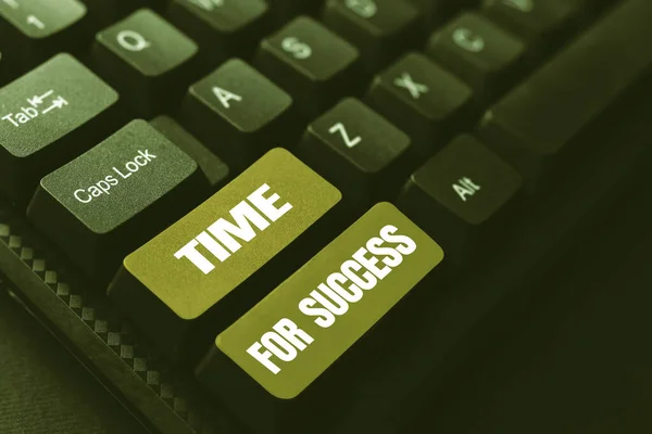 Teksten Weergeven Time Success Word Written Business Financial Marketing Banking — Stockfoto