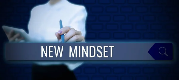 New Mindset 형성하는 새롭게 신념을 의미하는 개념은 마음이다 — 스톡 사진