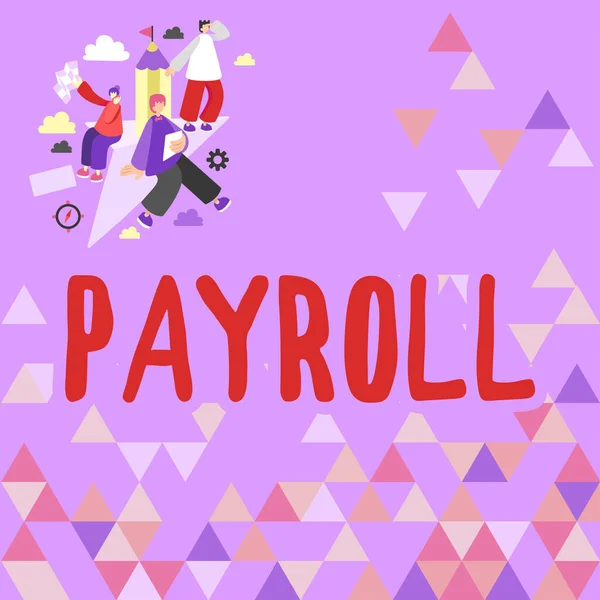 Payroll Business Showcase 사업은 직원들에게 합니다 — 스톡 사진