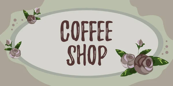Kahve Dükkanı Görüşmeleri Öncelikle Kahve Hafif Yemekler Sunan Bir Restoran — Stok fotoğraf