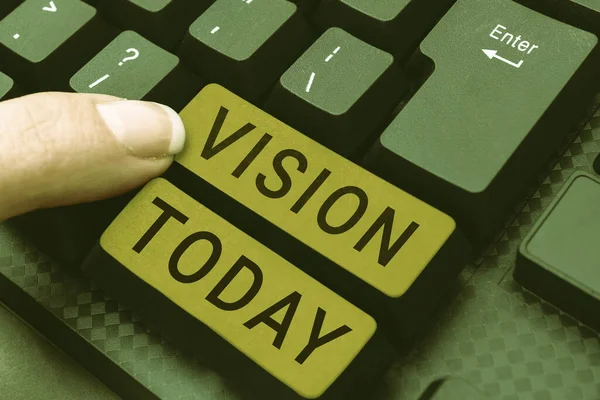 Sign Displaying Vision Concept Meaning Something Has Been Seen Something — Stock Photo, Image
