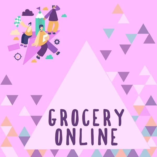 Text Zobrazující Inspiraci Obchod Potravinami Online Business Idea Digitální Verze — Stock fotografie