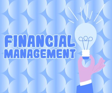 Mali Yönetimi, İş Konseptini sunan metin başlığı finansal faaliyetleri düzenleme ve kontrol etme