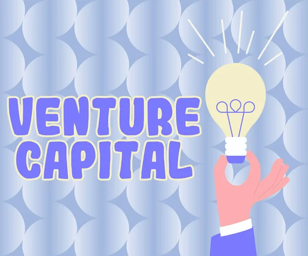 Ručně Psané Znamení Venture Capital Konceptuální Fotografie Dispozici Pro Investici — Stock fotografie