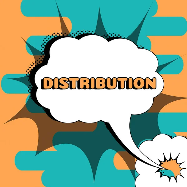 Scrittura Visualizzazione Del Testo Distribuzione Concetto Significa Comportamento Diversi Destinatari — Foto Stock