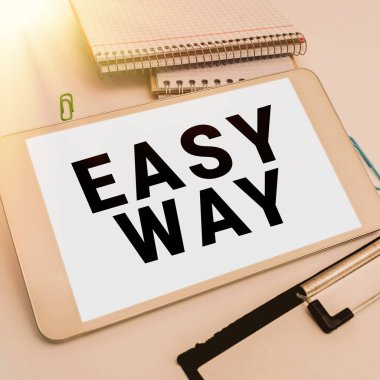 El yazısı kolay yol, kavram kavramı iki az ve çok çalışma yöntemi arasında zor karar vermek anlamına gelir