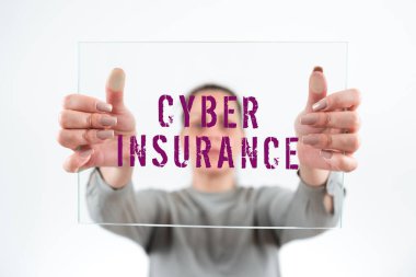 Siber Sigorta sunan metin başlığı, Şirketi İnternet tabanlı risklerden korumak için özel iş genel bakış planı