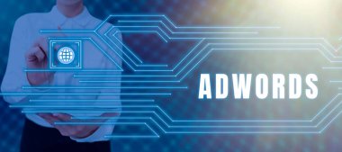 Kavramsal başlık Adwords, iş konsepti reklam bütçesi belirlendi ve sadece reklamlara tıklandığında ödeme yapılır