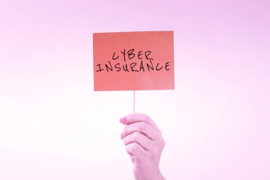 Şirketi İnternet tabanlı riskten korumak için ilham kaynağı olan Siber Sigorta ve İnternet Konsepti özel planını gösteren metin