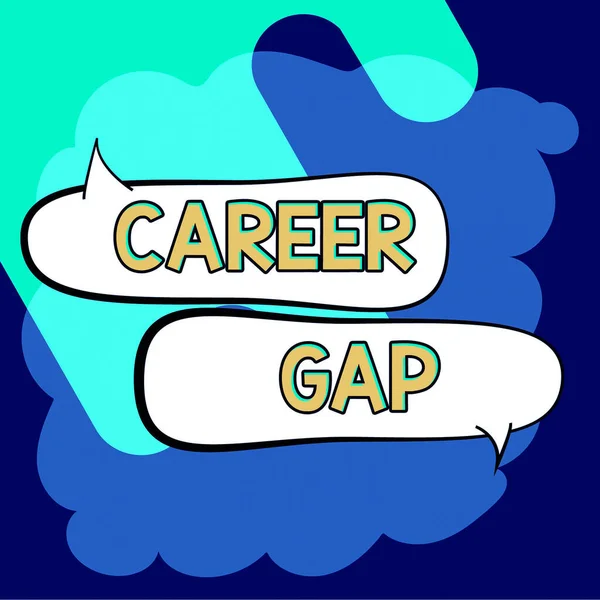 Tekst Bijschrift Presentatie Career Gap Word Written Scene You Stop — Stockfoto