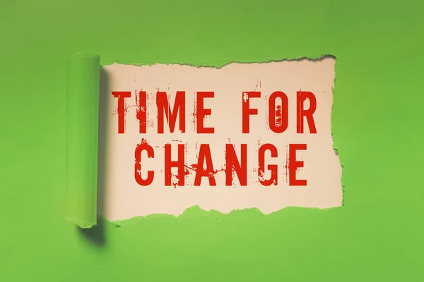 Inspiración Mostrando Signo Tiempo Para Cambio Enfoque Negocios Tomar Acción — Foto de Stock